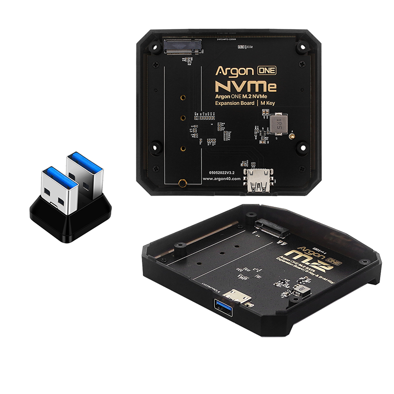 Argon One V3 M.2 Nvme Case - Argon ONE M.2 Uitbreidingskaart USB 3.0