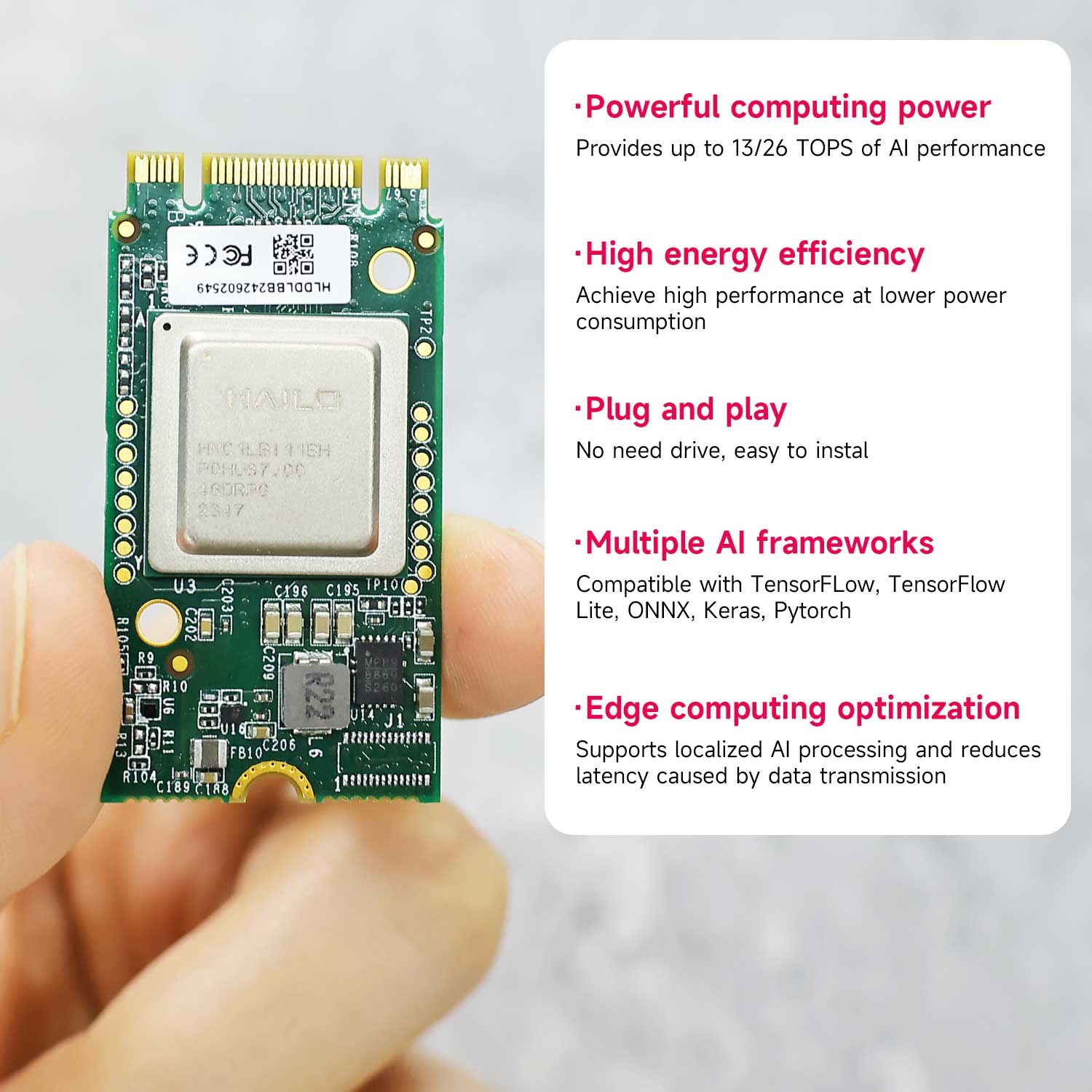 Hailo 8/8l Ai Acceleratie Modu - Raspberry Pi Ai Kit Hailo-8L recensie en prijs