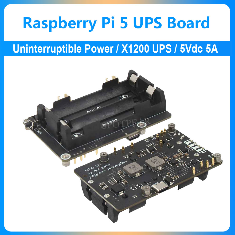 Raspberry Pi 5 UPS-uitbreiding - Raspberry Pi Uninterrupted Power Supply Ups 18650 recensie en prijs